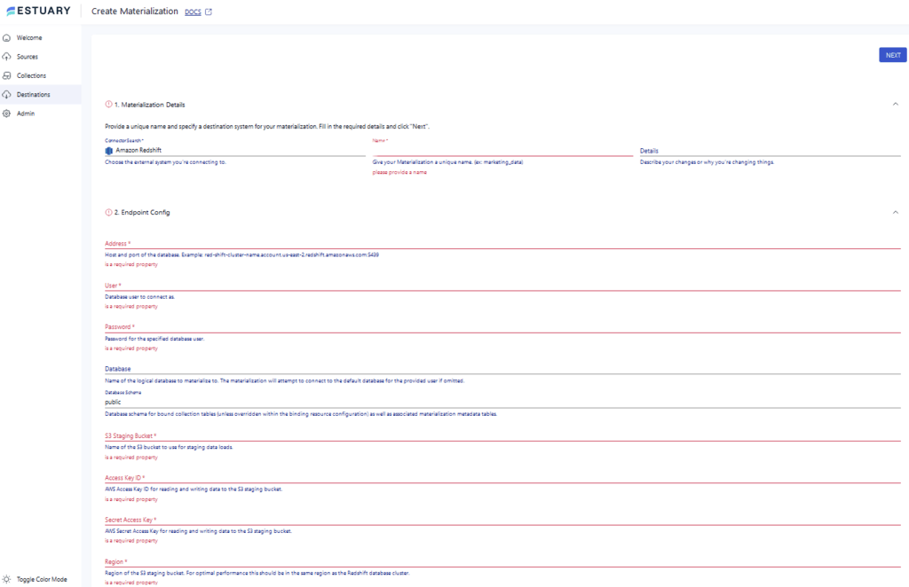 Airtable to Redshift - Materialization Details