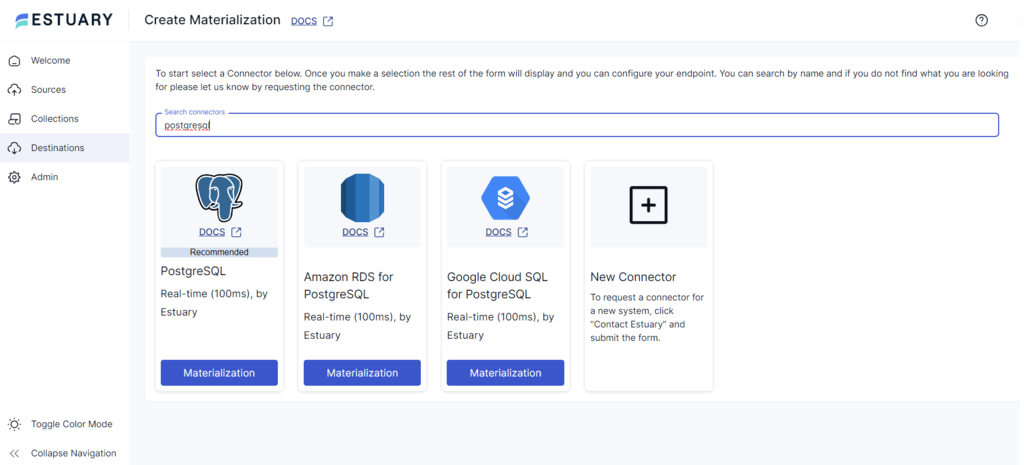 oracle to postgres - postgresql search connector page