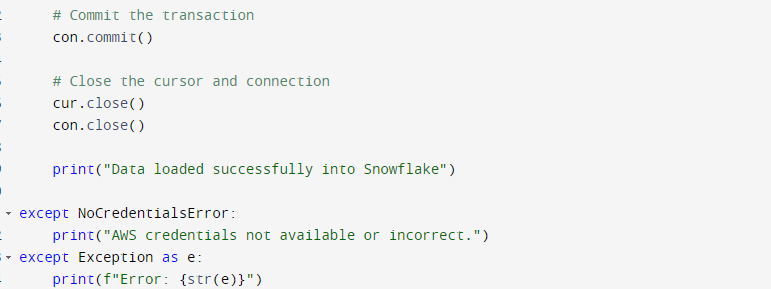 Webhook Snowflake Code