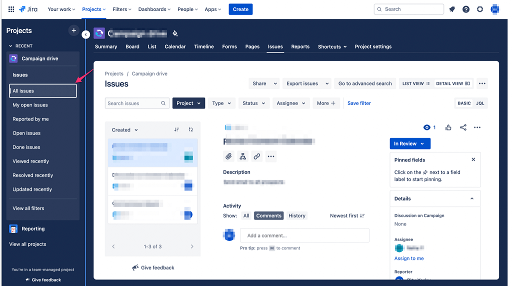 Jira All Issues