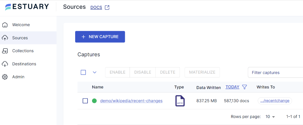 PostgreSQL to MySQL - New Capture