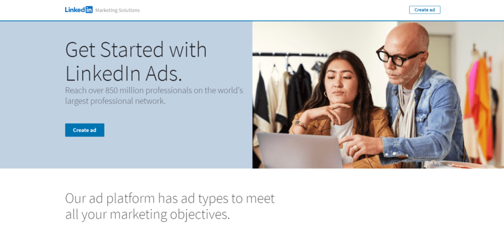 Linkedin Ads to Redshift - LinkedIn Ad Homepages