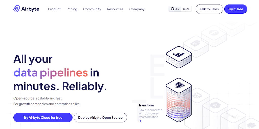 Meltano vs Airbyte - Airbyte