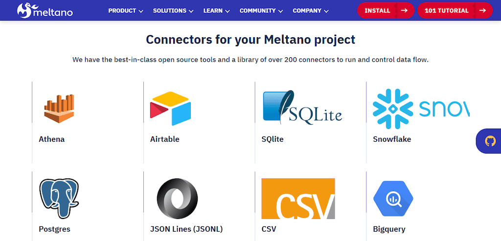 Meltano vs Airbyte - Meltano Connectors